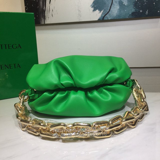 Bottega veneta高端女包 98078 寶緹嘉The pouch手拿肩背包 BV經典款鏈雲條朵包  gxz1291